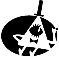 Bill Cipher stencil 3