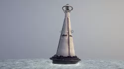 Buoy River RB-6-01 Left Danger Mark Low-poly 3D model