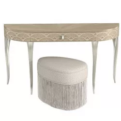 Caracole Lilian Console table and ottoman 3D model