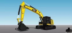  CAT 320 E LRR 3D model