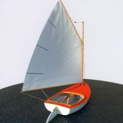 Cat Sailboat Low-poly 3D model