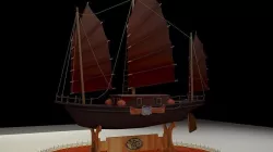 Chinese junk boat 3D model