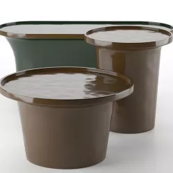 Colvene Lacquer Coffee Table Set 3D model