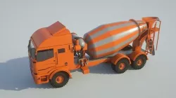  Concrete Mixer Turck model 3D model