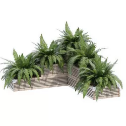 Corner tiered 3D model