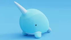 Cute plushie or doll with baked pbr textures Low-poly 3D model