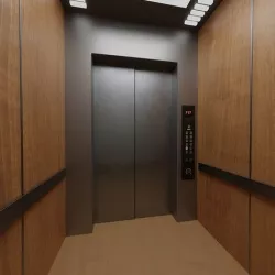 Elevator and building 3D model