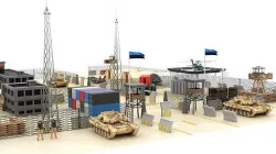 Estonia Military Base Low-poly 3D model