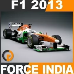 F1 2013 Sahara Force India VJM06 3D model