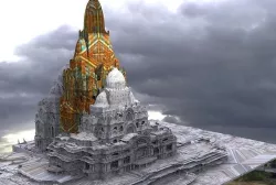Fantasy Oriental Temple Complex 3D model