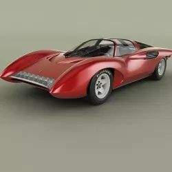 Ferrari 250 P5 Pininfarina concept 3D model