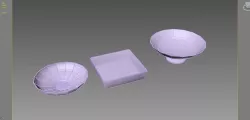 Fruit Bowl Low-poly 3D model
