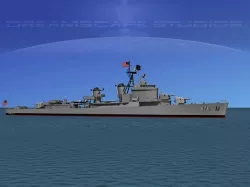 Gearing Class Destroyer DDR-876 USS Rogers 3D model