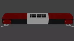 Generic Emergency Light Bar Low-poly 3D model