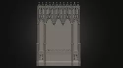 Gothic pannel 3D model