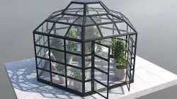 Greenhouse hexagon 3D model