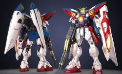Gundam Zero Wing XXXG-00W0 Low-poly 3D model