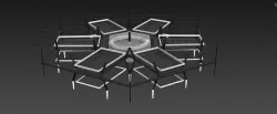 Hexa Lifter Tile - Craft - Concept 3D model
