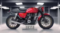 Honda CB350 Cafe Racer edition motorcycle JPN name  GB350  Low-poly 3D model