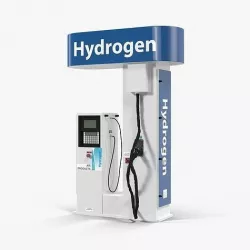 Hydrogen Fuel Station 3D model