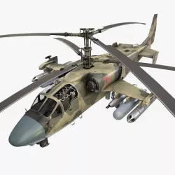 Kamov Ka-52 Alligator Camo Static Low-poly 3D model