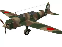 Ki32 Type 98 Light Bomber Mary 3D model