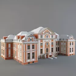 Kikin Chamber Low-poly 3D model