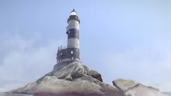 Lighthouse Aniva Low-poly 3D model