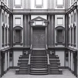 Michelangelo Laurentian Library 3D model