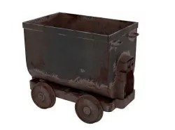 Mining Rust Cart Low-poly 3D model
