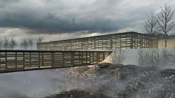 Modern Wooden Production Facility 3D model