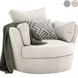 Molly swivel armchair 3D model