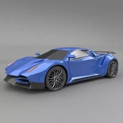 Nexeno sportscar 2nd generation 3D model