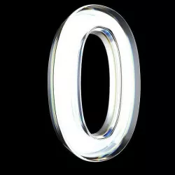 number  3D model