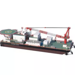 Offshore Barge 3D model