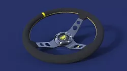 OMP steering wheel 3D model