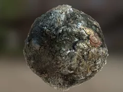 PBR Material Texture set 005 Metallic Lava Volcano Remains Texture