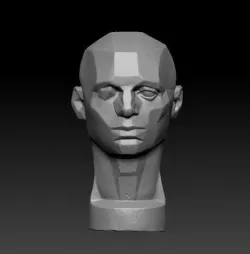 planes of the head 3D model