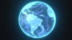 Planet Earth Hologram Sci-Fi 3D Model Low-poly 3D model