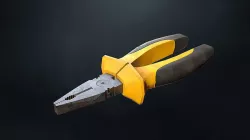 Pliers Low-poly 3D model
