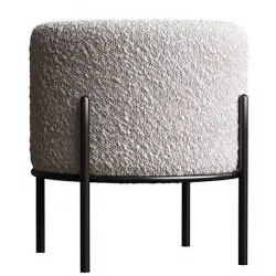 Pouf Mona P White 3D model