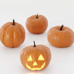 Pumpkin Pack Low-poly 3D model