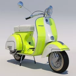 Retro Vespa scooter 3D model