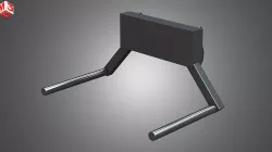 Roll-type Bale Fork - Front Loader 3D model