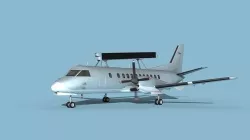 SAAB SF340 AEWAC V03 Unmarked 3D model