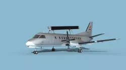 SAAB SF340 AEWAC V06 Yemmen 3D model