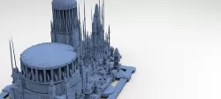 Sci Fi towers 11 models 3D model