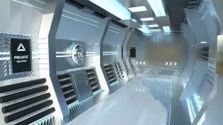 SciFi Interior Backdrop - Scenery Full Perm Spaceship Airship Low-poly 3D model