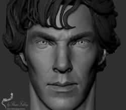 Sherlock Head Low-poly 3D model