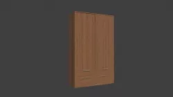 Sliding Door wardrobe Low-poly 3D model